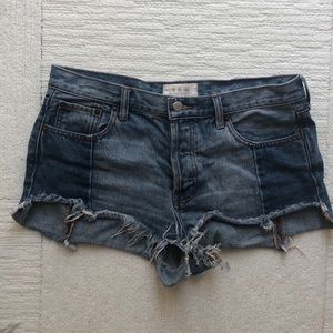 Free People We The Free Step Hem Denim Shorts